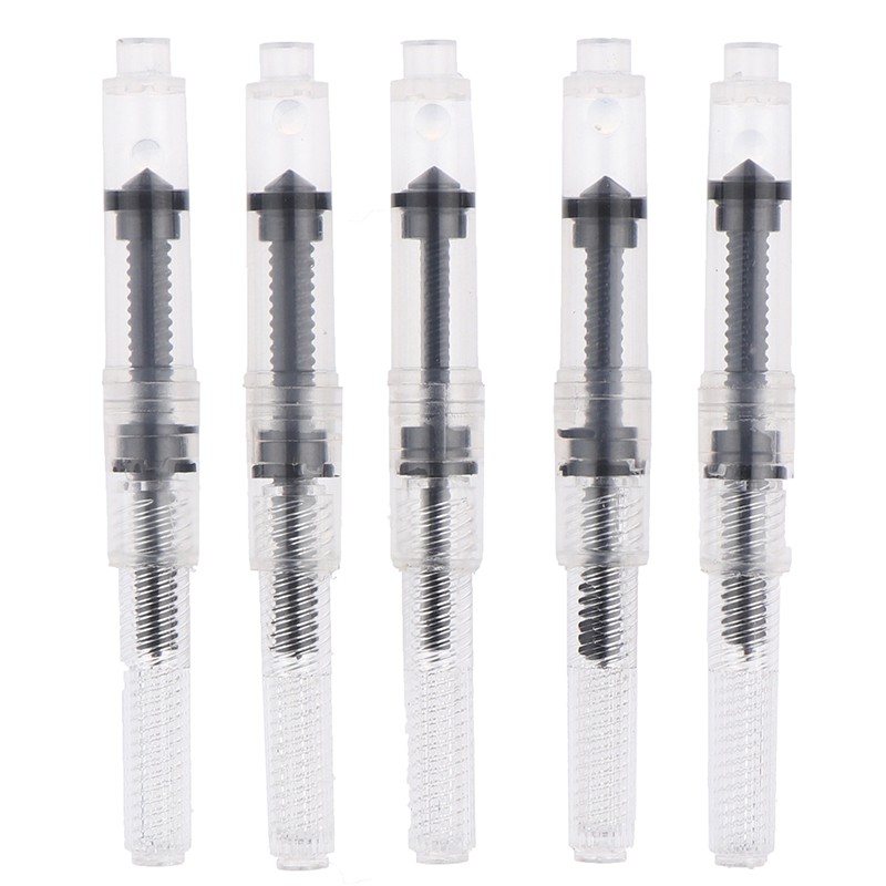 5pcs Fountain Pen Small Black Ink Caliber 2.6 mm Converter pump Cartridge WS WO