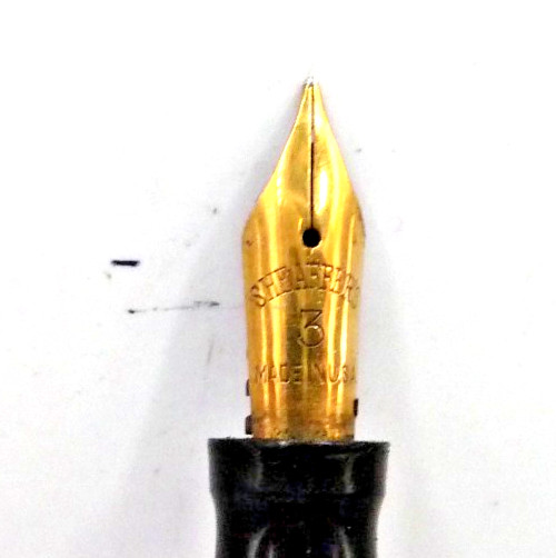 Sheaffer Vintage Gold Overlay Lever Fill Fountain Pen==restored–fine