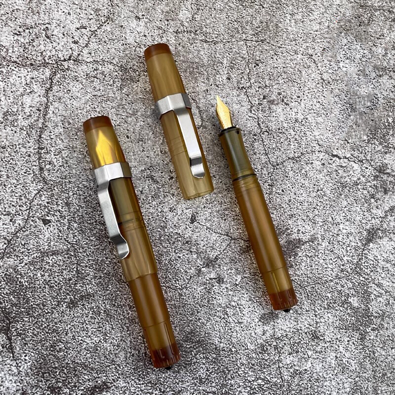EDC PEI Fountain Pen Office Business Signature Writing Pocket Mini Pen Gift