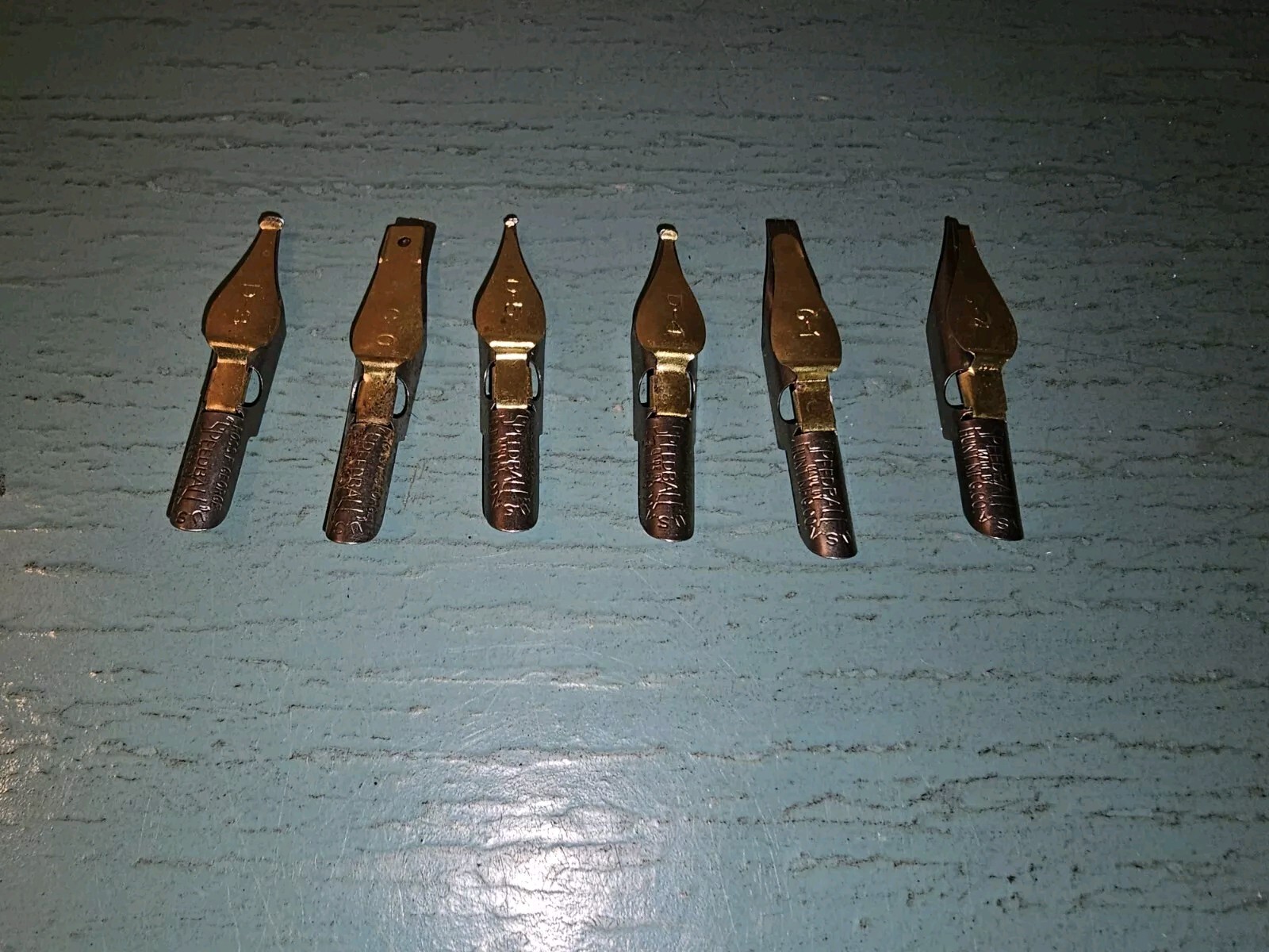 Vintage Lot Of (6) SpeedBall Fountain Pen Nibs-Various, New