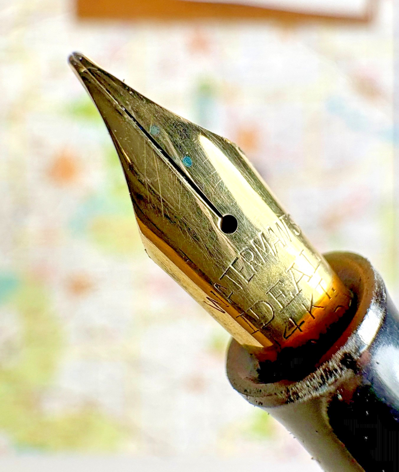 Vintage Waterman Canada Fountain Pen, Grey, w/ 14k Flexible Gold Nib, Restored