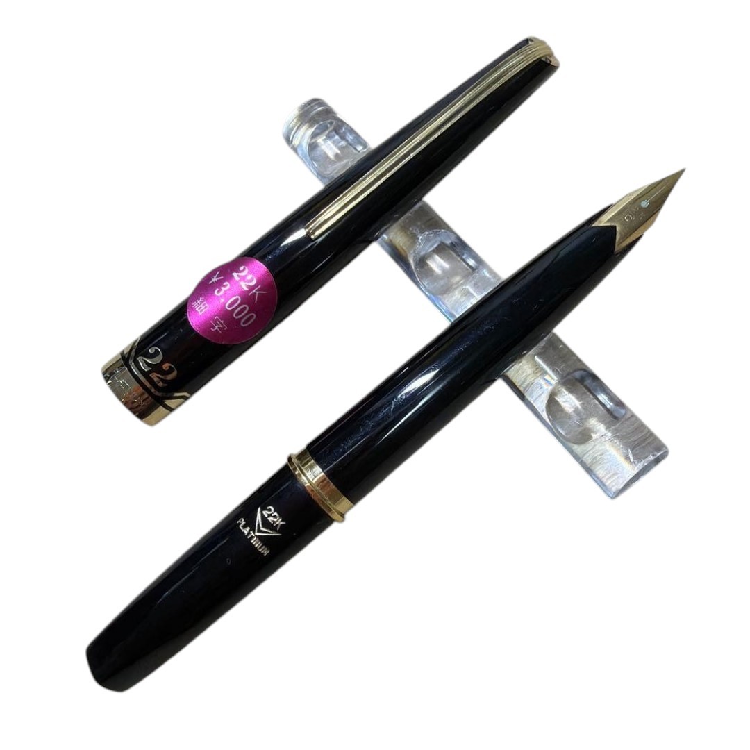 Rare New Platinum Pocket Fountain Pen 22K Fine F Vintage Discontinued Japan