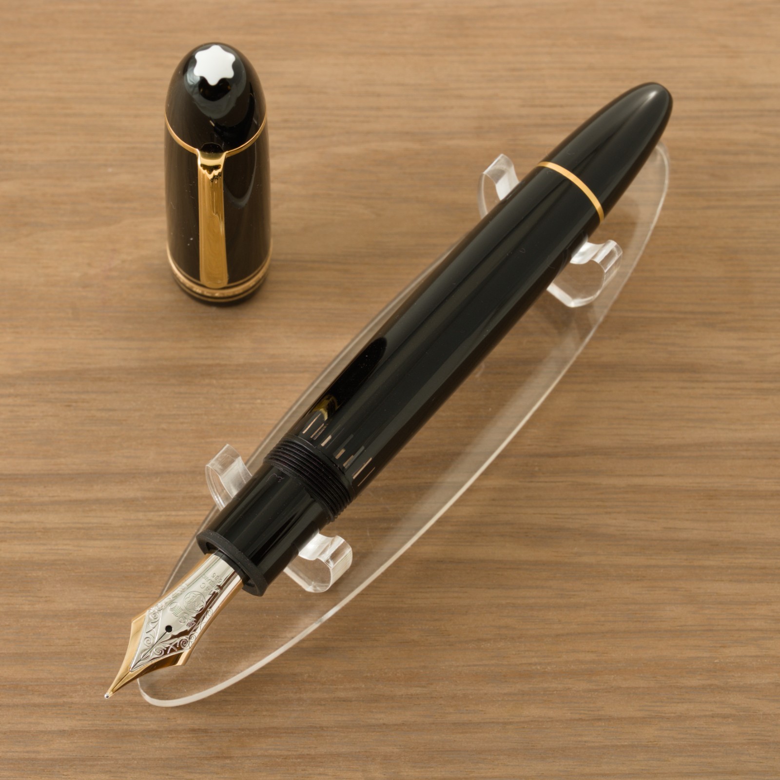 Vintage 2000s Montblanc 149 14C F 2 tone nib Modern Feeder Tested From Japan