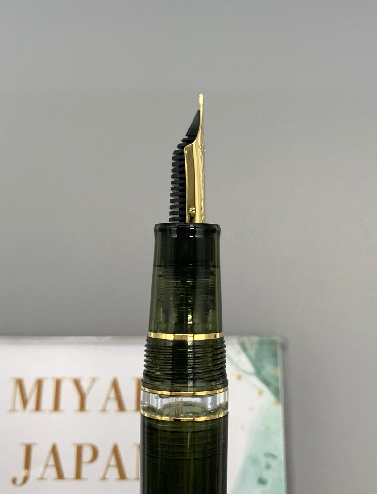 Sailor Profit Realo Wancher Exclusive Champagne Dark Green 21K M NIb USED