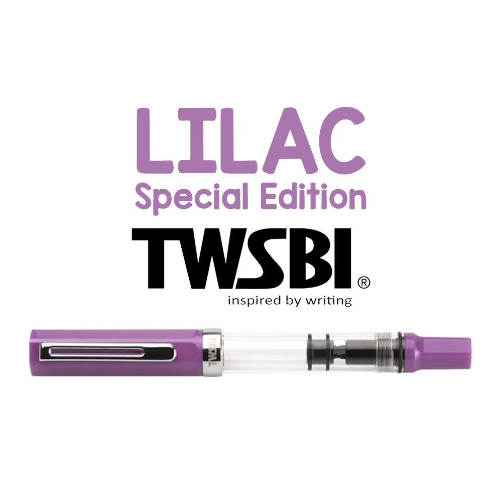 New TWSBI Eco Lilac Fountain Pen – Special Edition – Steel Nib – Fine