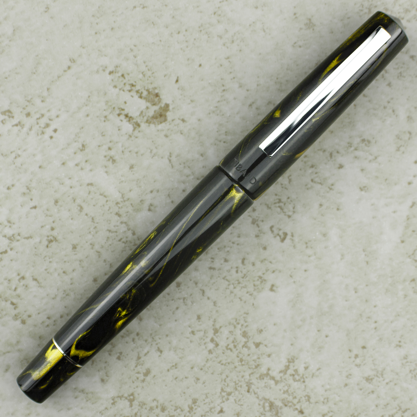 Tibaldi Infrangibile Fountain Pen, Black & Gold, Made In Italy, Brand New
