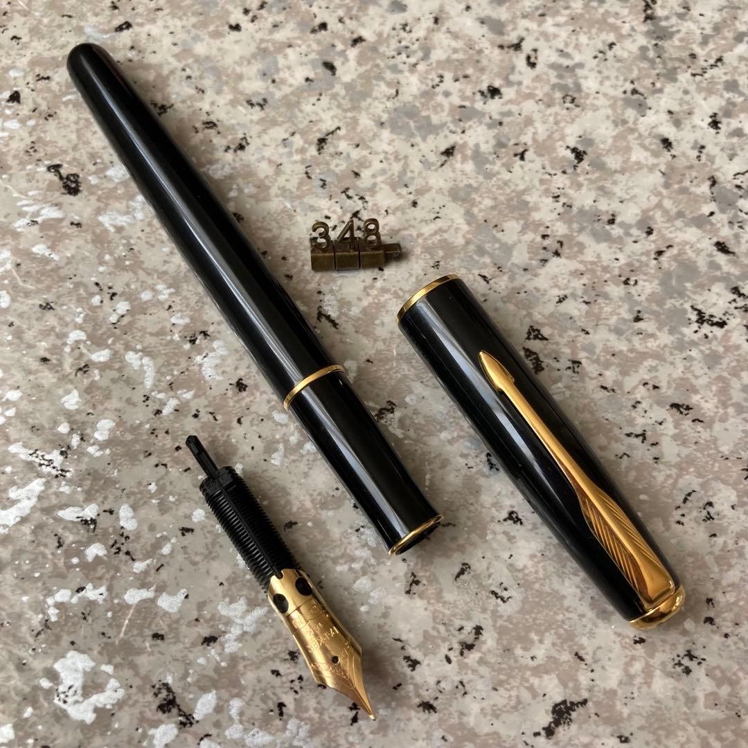 Overhauled Vintage Parker Sonnet France 18K Gold X EF Nib Fountain Pen Clean