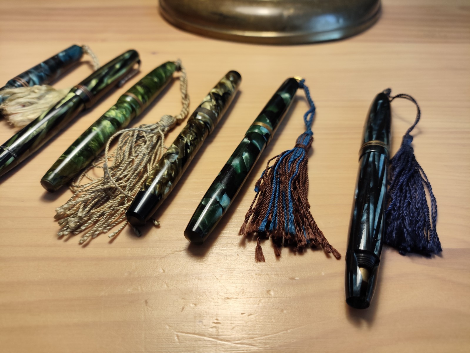 Beautiful French lady fountain pens. Art Deco / France 1930.