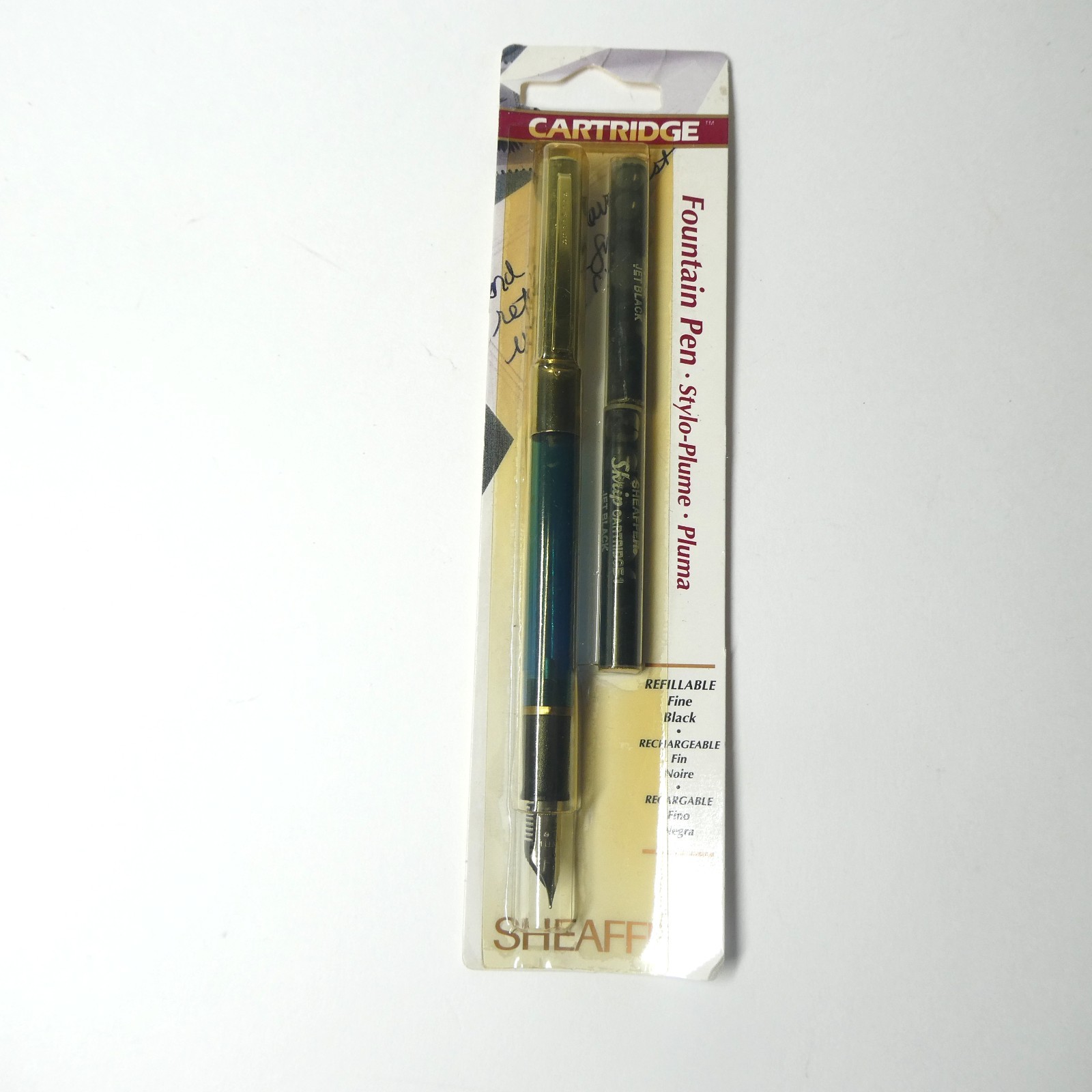 Sheaffer Skrip Cartridge Fountain Pen Fine Black 14905 NOS