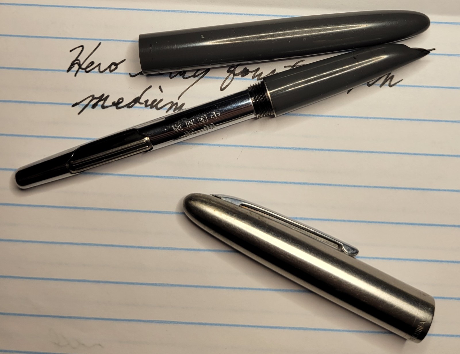 Hero Fountain Pen – Medium Hooded Nib – Personalized