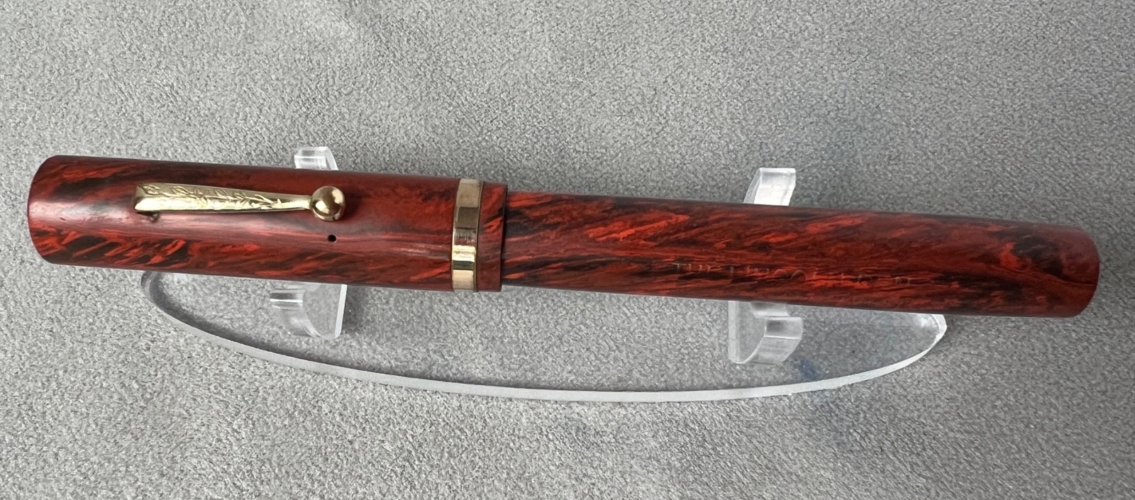 O/S LINCOLN MOTTLED RHR, [F] 14k nib, E Condition