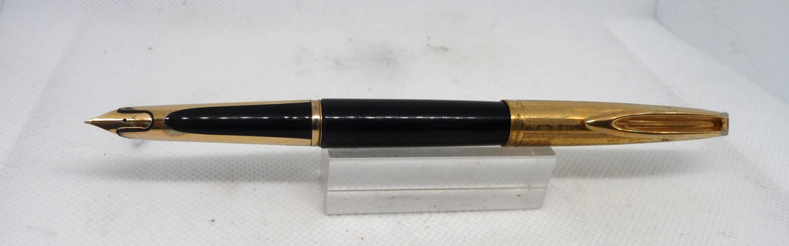 Waterman Vintage Gold Cap Cartridge Fill Pen-l4k fine