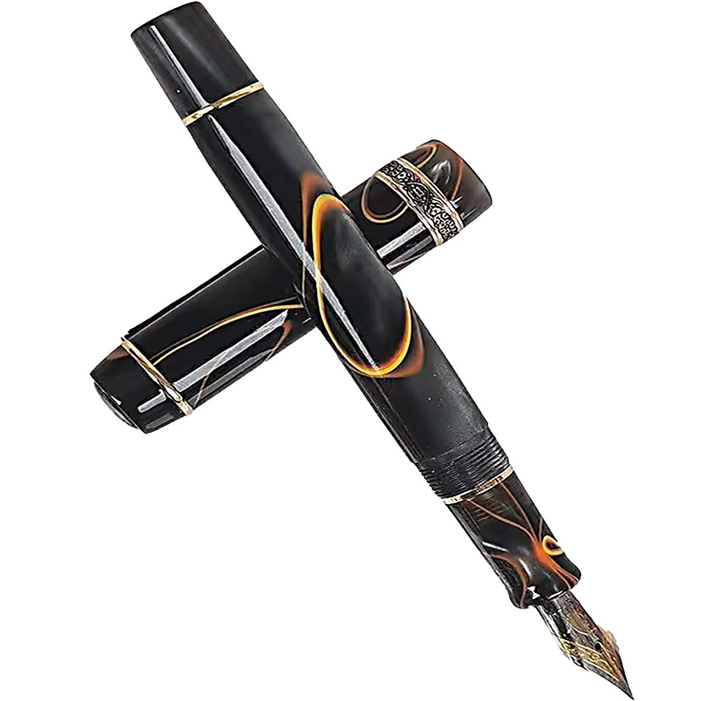 1Pc NEW 316 Resin Black Fountain Pen F Nib 0.5 mm Writting Ink Pen Fountain Pen