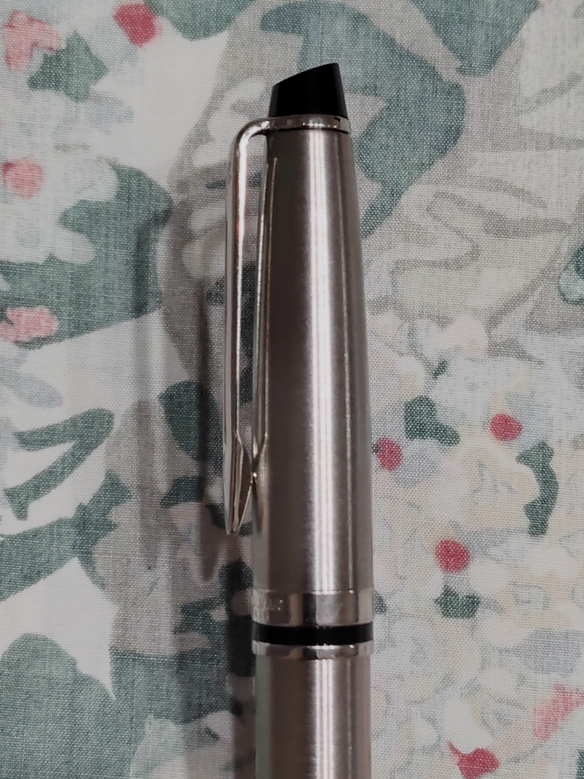 Waterman Expert Stainless Steel Fountain Pen Stainless Steel Medium Nib France