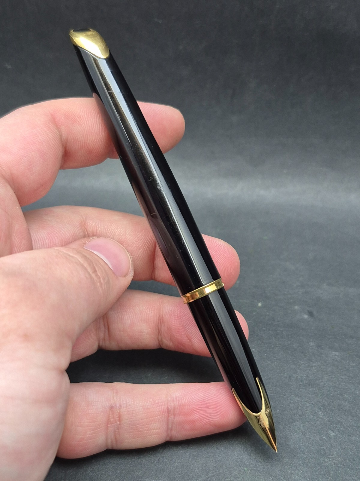 Waterman Carene Deluxe Silver Meridians Fountain Pen 18K 750 Gold Nib France