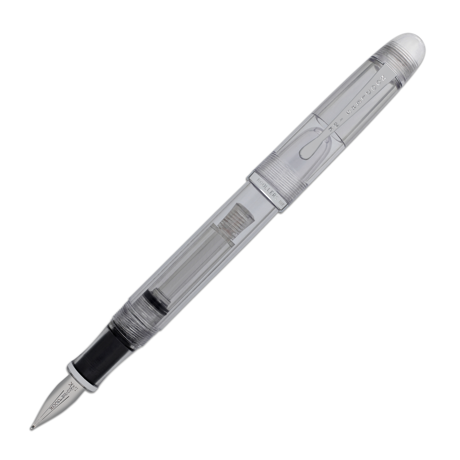 Noodler’s Triple Tail Fountain Pen in Clear Demonstrator – Semi Flex Nib NEW