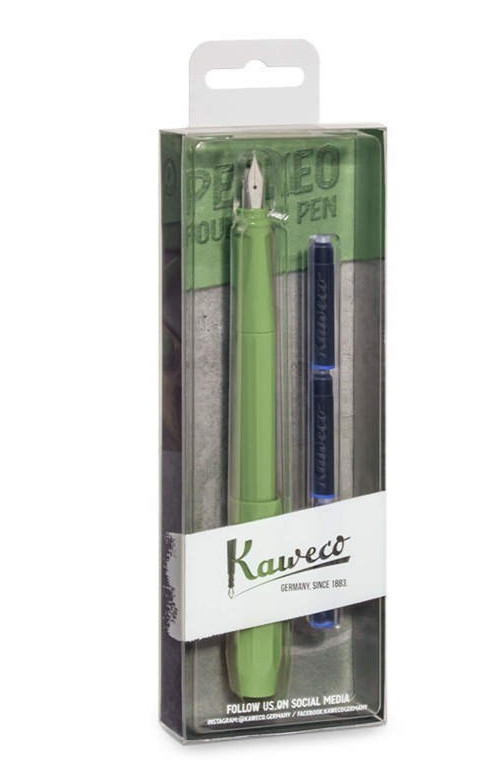 Kaweco Perkeo Jungle Green Fine Point Fountain Pen New In Pack