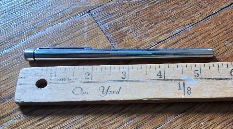 Vintage 1970s Sheaffer 440 Fountain Pen – Blue Barrel, Inlaid Nib W/ Converter