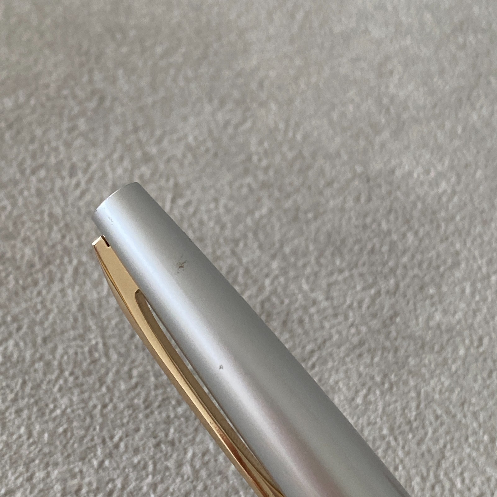 Vintage PILOT Floral Pocket Fountain Pen White Silver 14K F Nib NOS Uninked JP