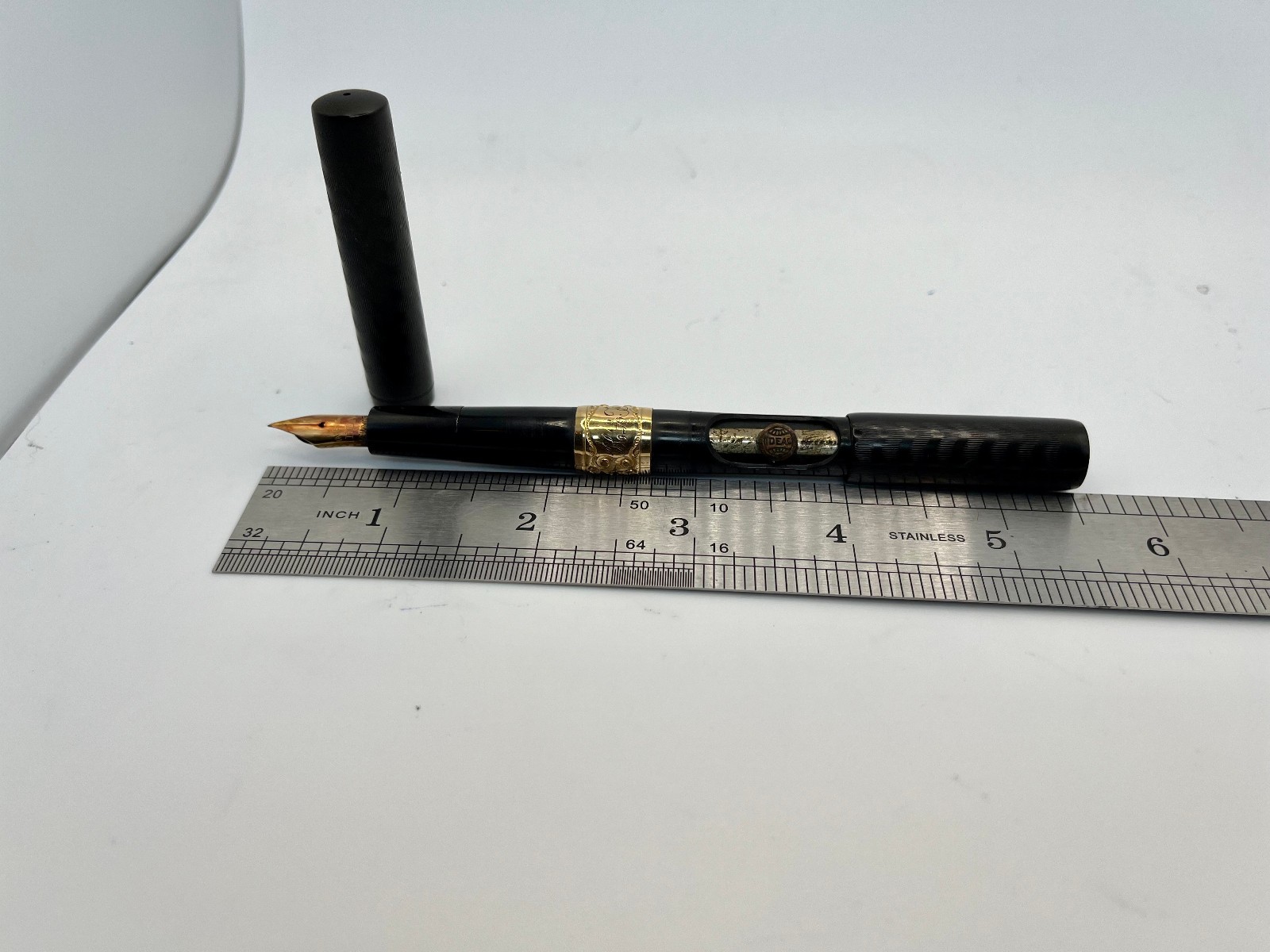 Antique Waterman’s Ideal 14SF Sleeve-Filler Fountain Pen — #4 Gold EF Flex Nib