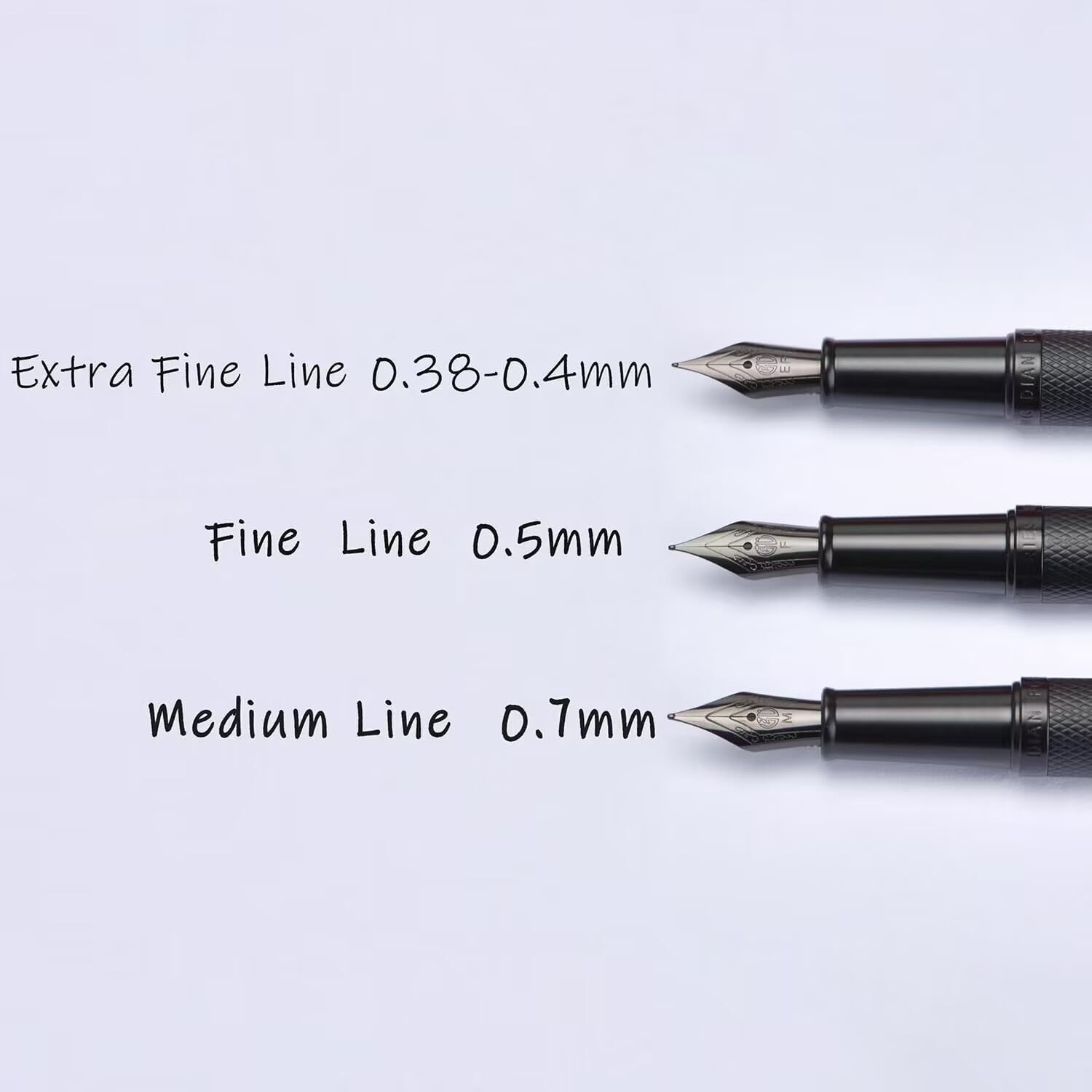 Luxury Writing Experience: Black Forest Fountain Pen in Elegant Metal Case