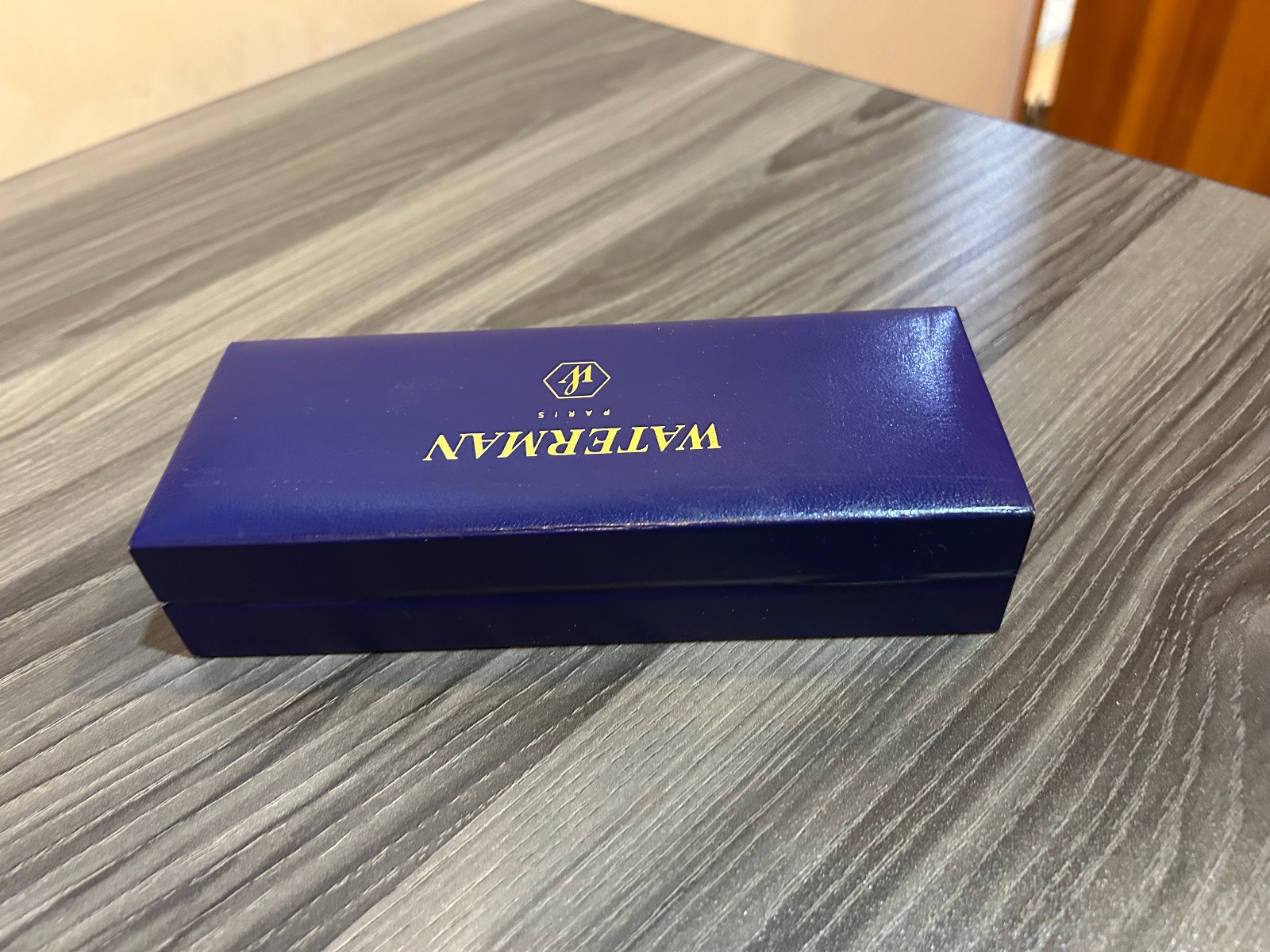 WATERMAN Paris France *Empty* Presentation Box only Blue satin lined paperwork