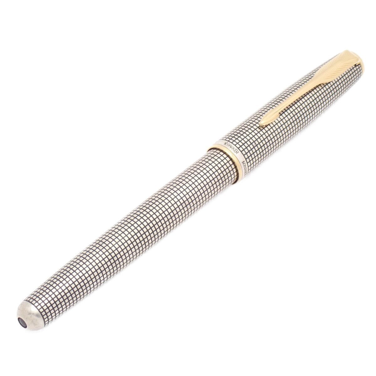 Parker Sonnet Ciselé Sterling Silver 925 18K Fine F Fountain Pen Converter