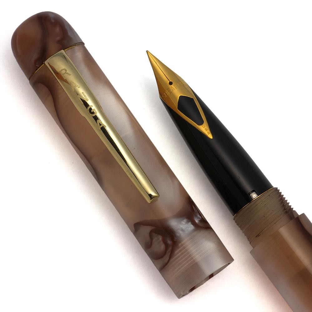 PSP Ranga 4CS Acrylic Fountain Pen – Silky Brown, Sheaffer Steel Nib (New)