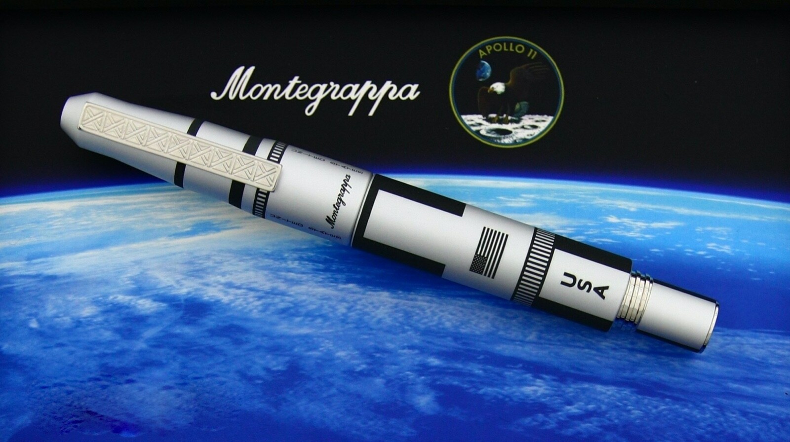 Montegrappa Apollo 11 Fountain Pen, Moon Landing 50th Anniversary, New In Box