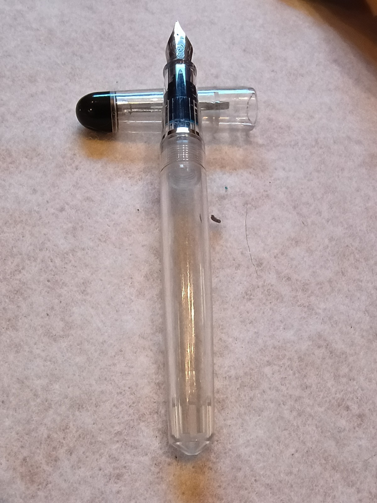 Waterman Clear Demonstator Fountain Pen In Excellent Condition.