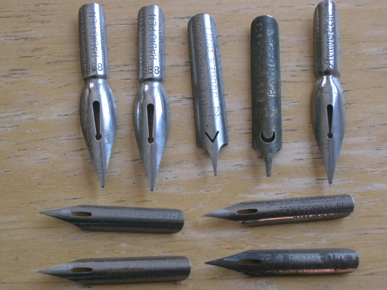 R. Esterbrook Calligraphy, Fountain, Quill Pen Nibs Various Styles