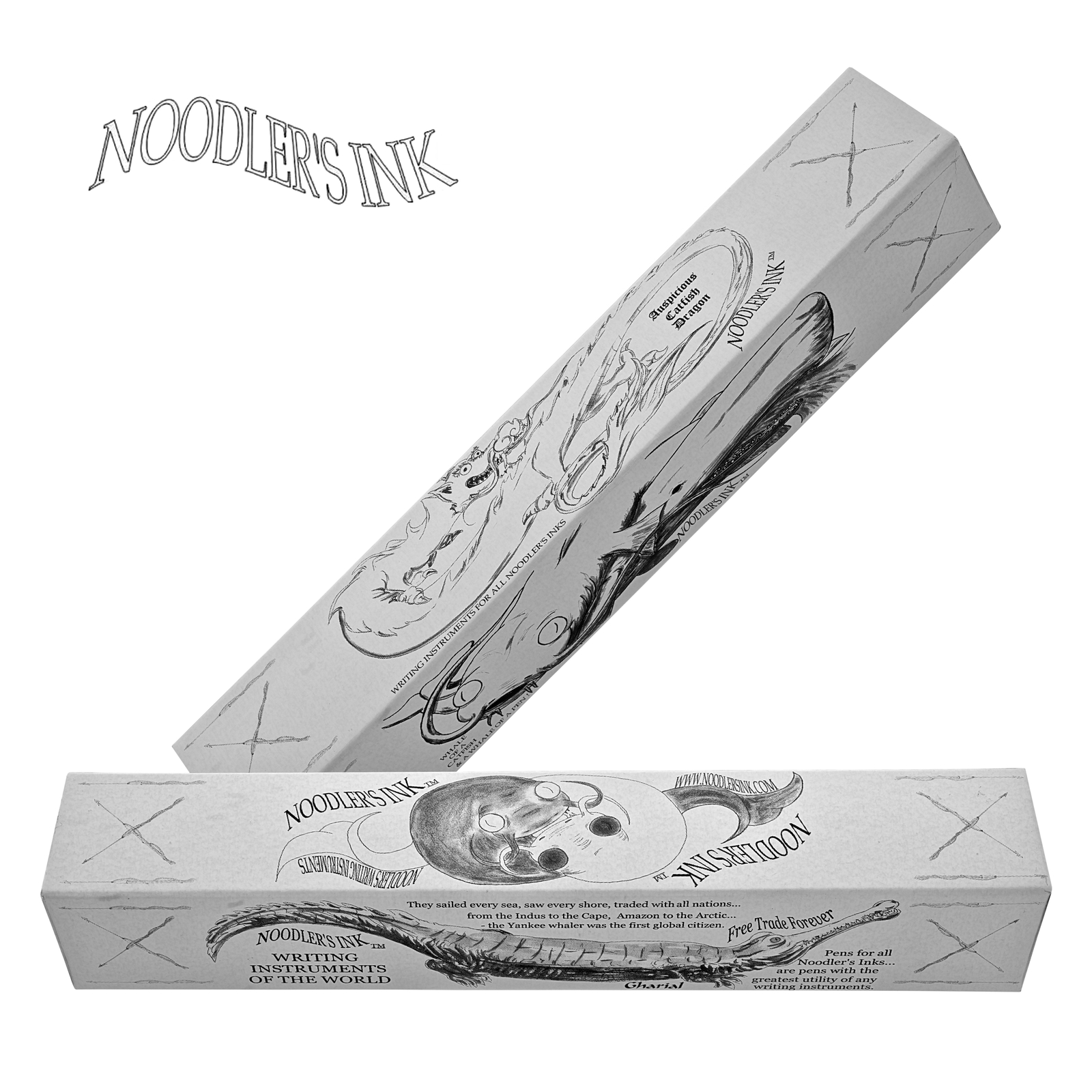Noodler’s Triple Tail Fountain Pen in Clear Demonstrator – Semi Flex Nib NEW