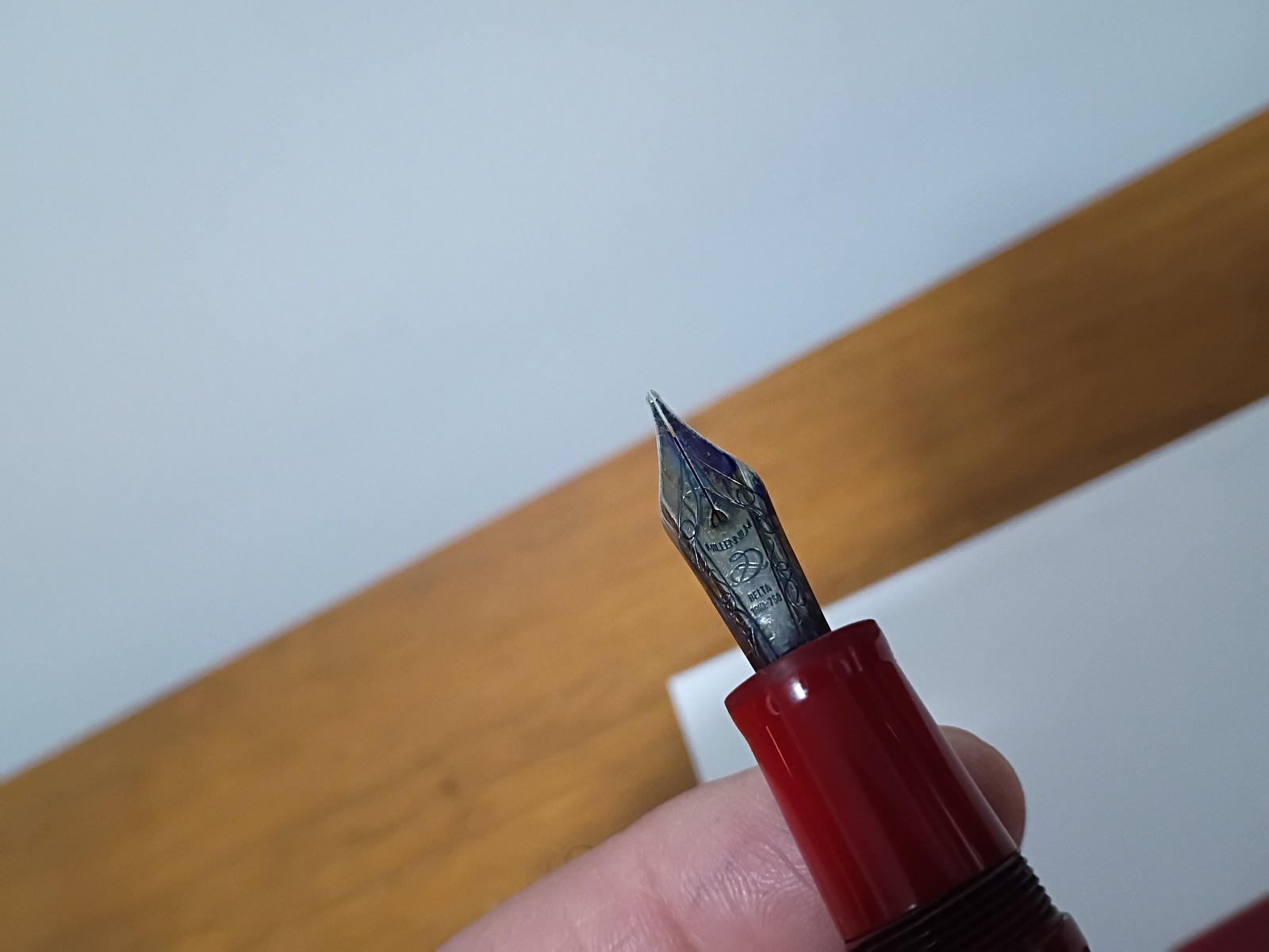 DELTA ALFA ROMEO FOUNTAIN PEN ITALY 1135 18KT NIB