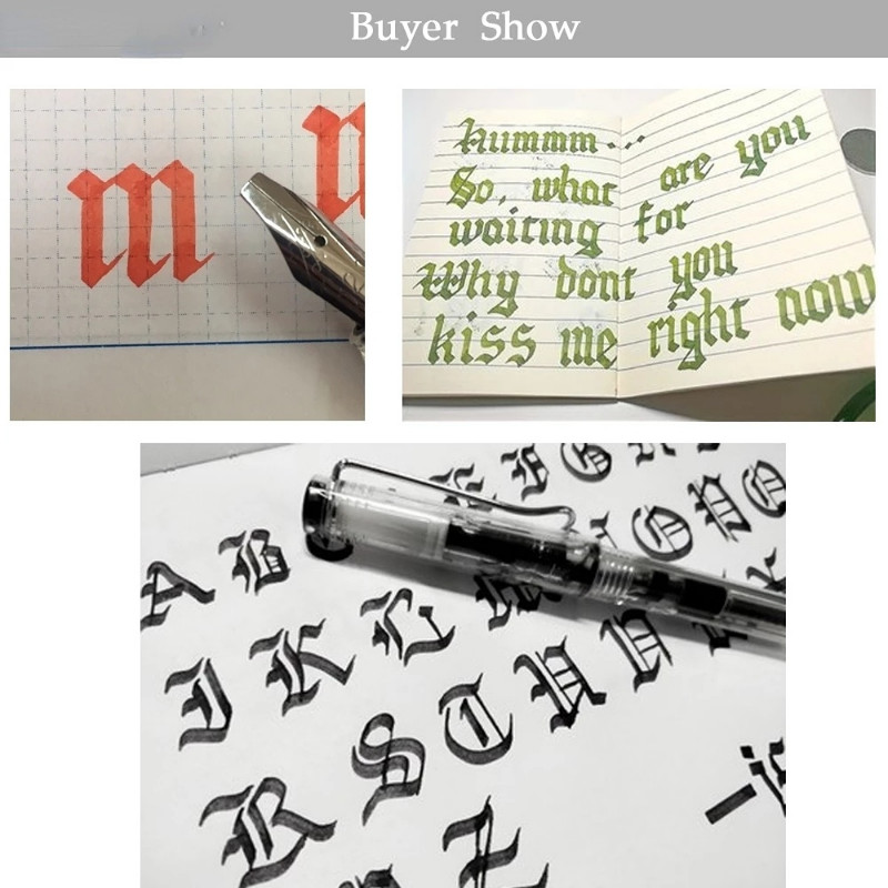 6pcs/Set Calligraphy Parallel Pen Art Flat Tip Pen Writing for Letter Stationery