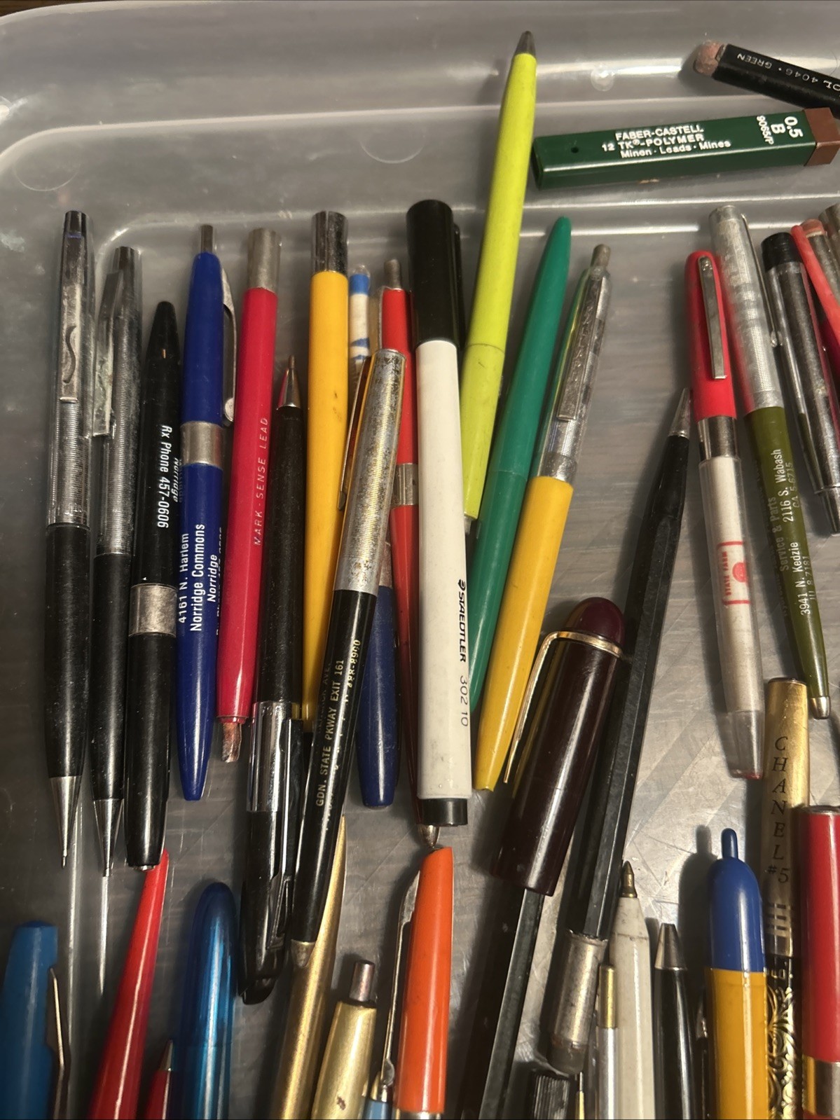 VINTAGE LOT OF 50+PENS & PENCILS FOR PARTS & REPAIR