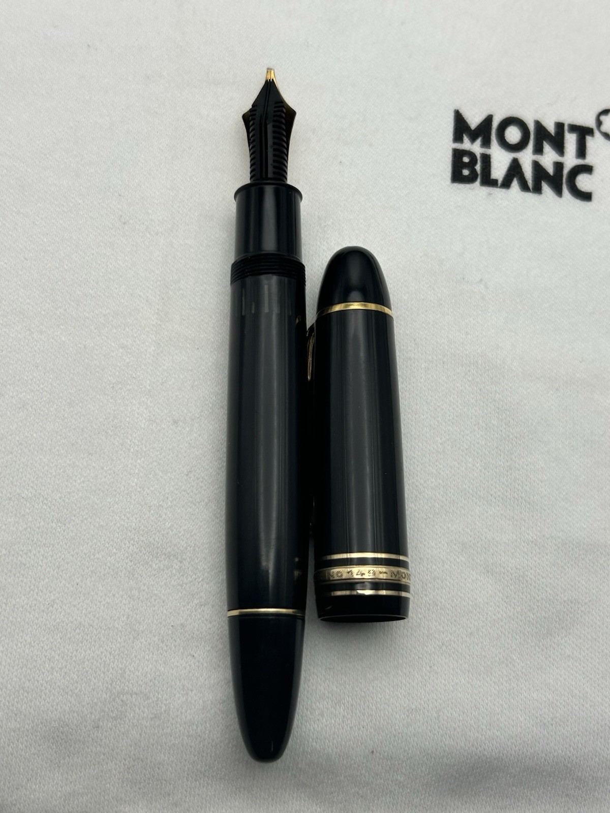 Montblanc 149 FP, Tri-color 14C OBBB Nib, Vintage Transitional (late 50s)-Exc.