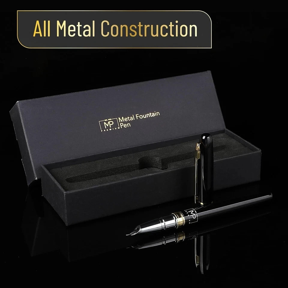 FOUNTAIN PEN, PEN-LU LUXURY PEN. NEEDS NO CARTRIDGE, USES BOTTLE INK. NEVER USED