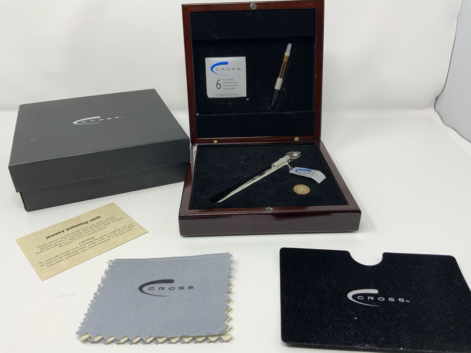 Cross 50 Years of the Tennis Hall of Fame Silver Limited Ed. Fountain Pen READ