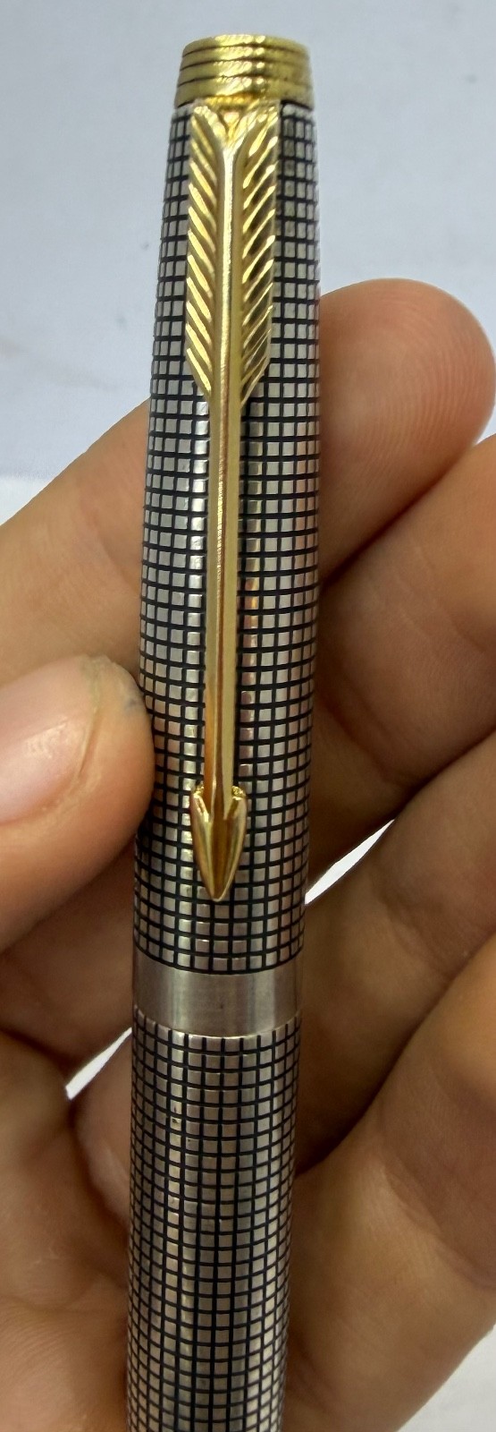 Vintage flawless Sterling silver Parker 75 14K gold nip
