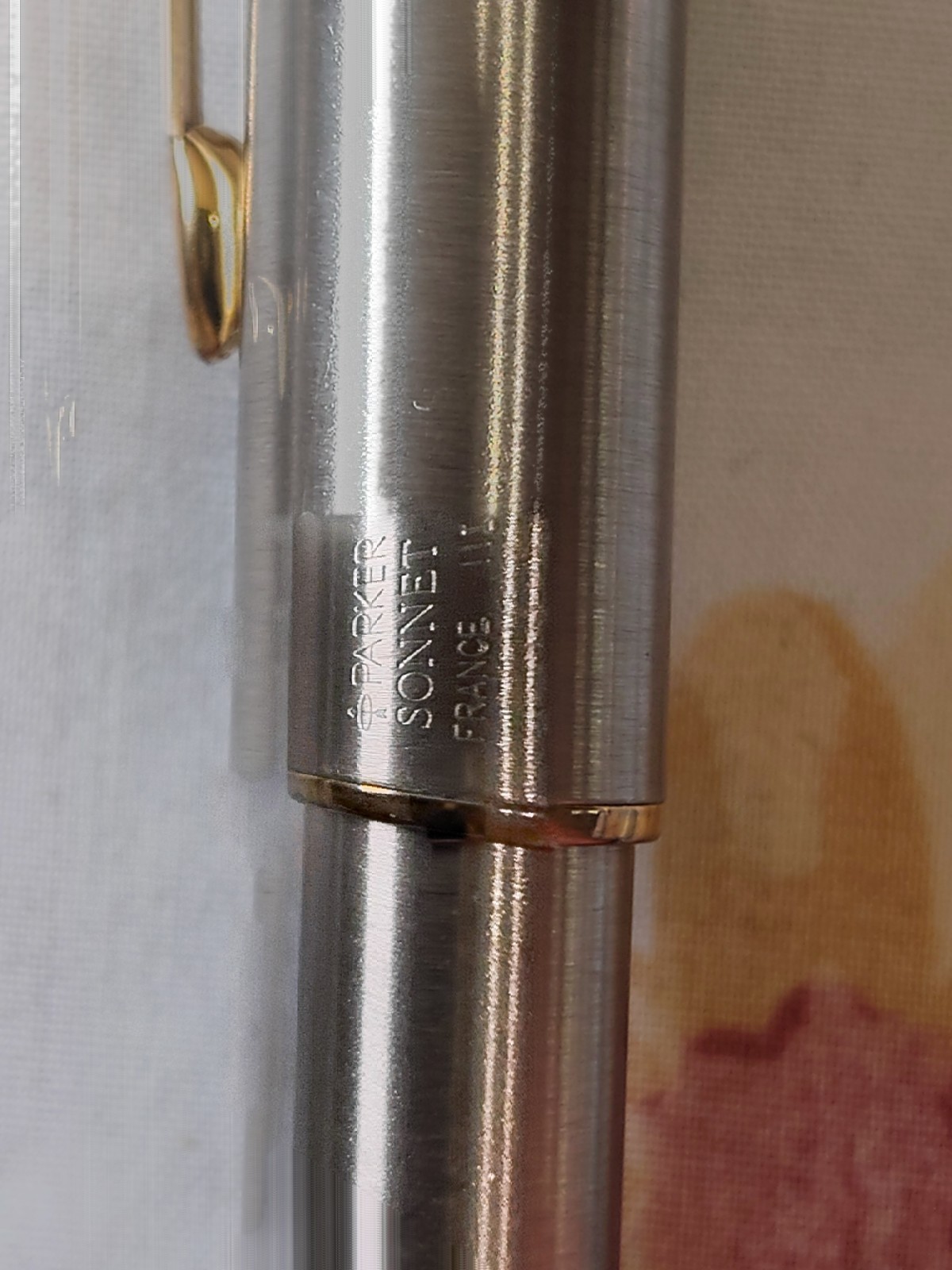 Parker Sonnet Stainless Steel Cap, Barrel With Medium Nib Fountain pen France