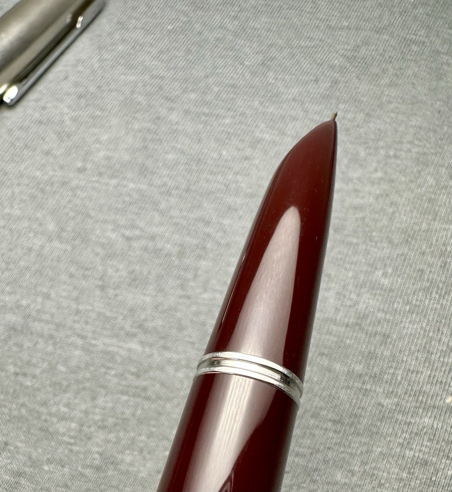 Parker 51 Fountain Pen & Lucky Pencil Set In Burgundy Excellent c. 1950