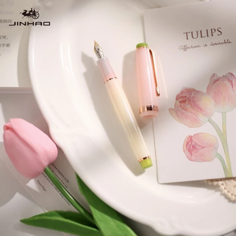 JINHAO 82 Fountain Pen 2026 Limited Flower Series EF/F/M/Bent