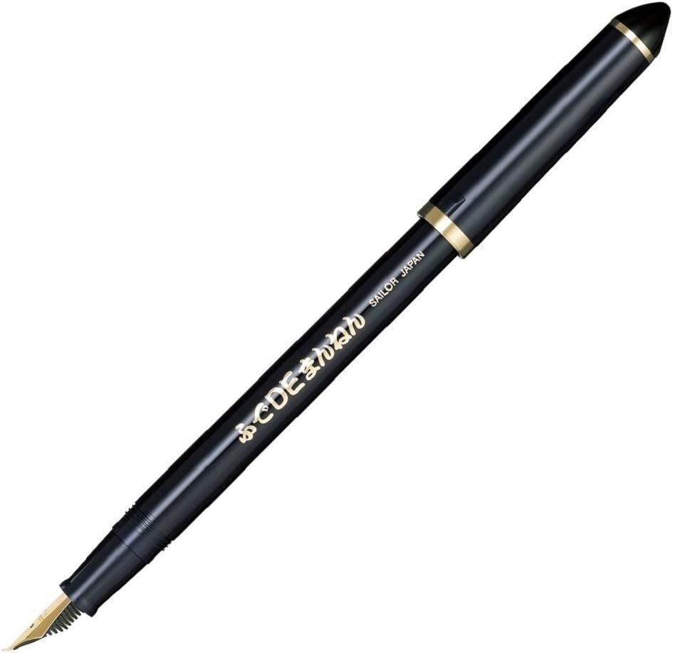 Sailor Fude De Mannen – Stroke Style Calligraphy Fountain Pen – Navy Blue – Nib