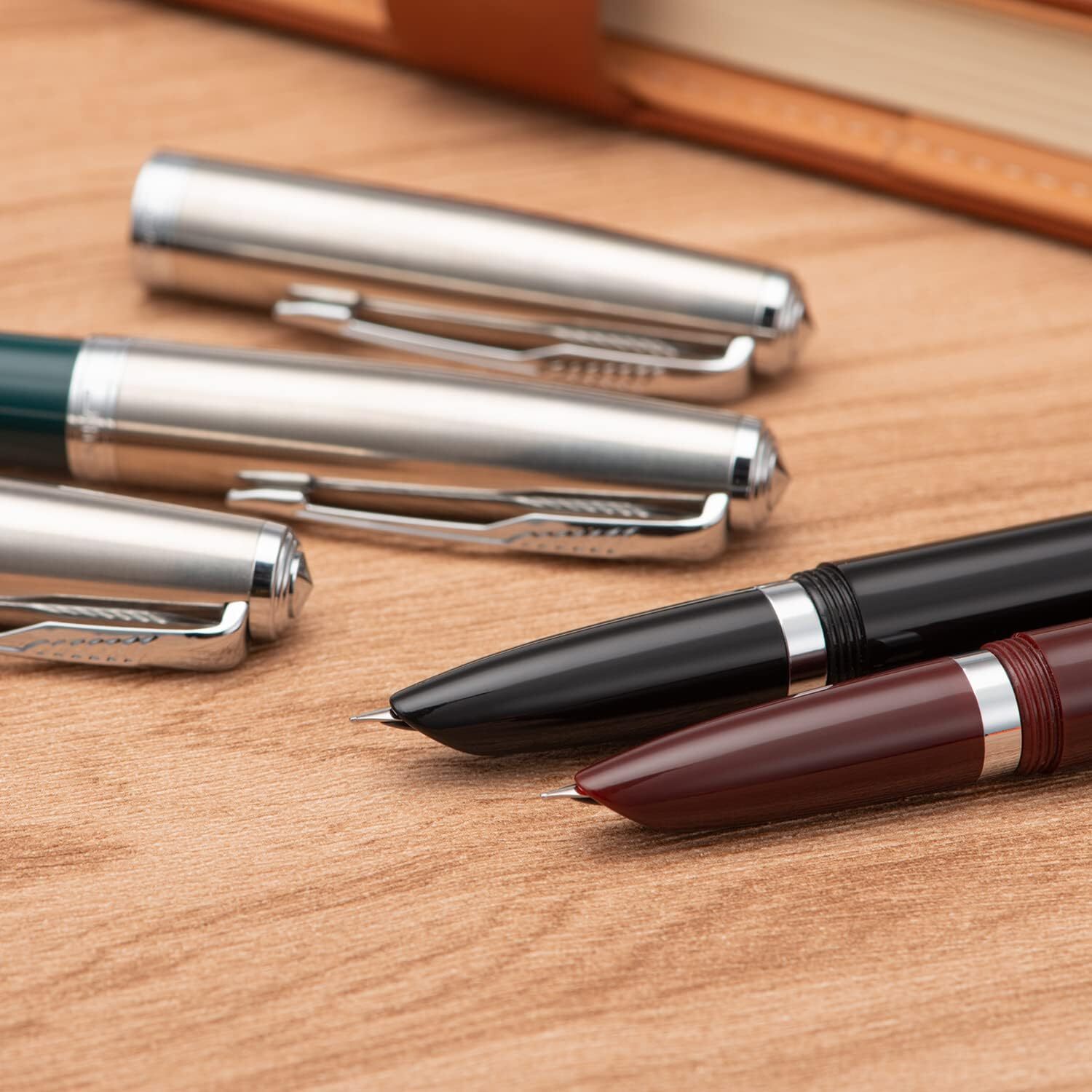 3 Jinhao 86 Fountain Pen Resin Set Extra Fine Nib with Refillable Ink Converter