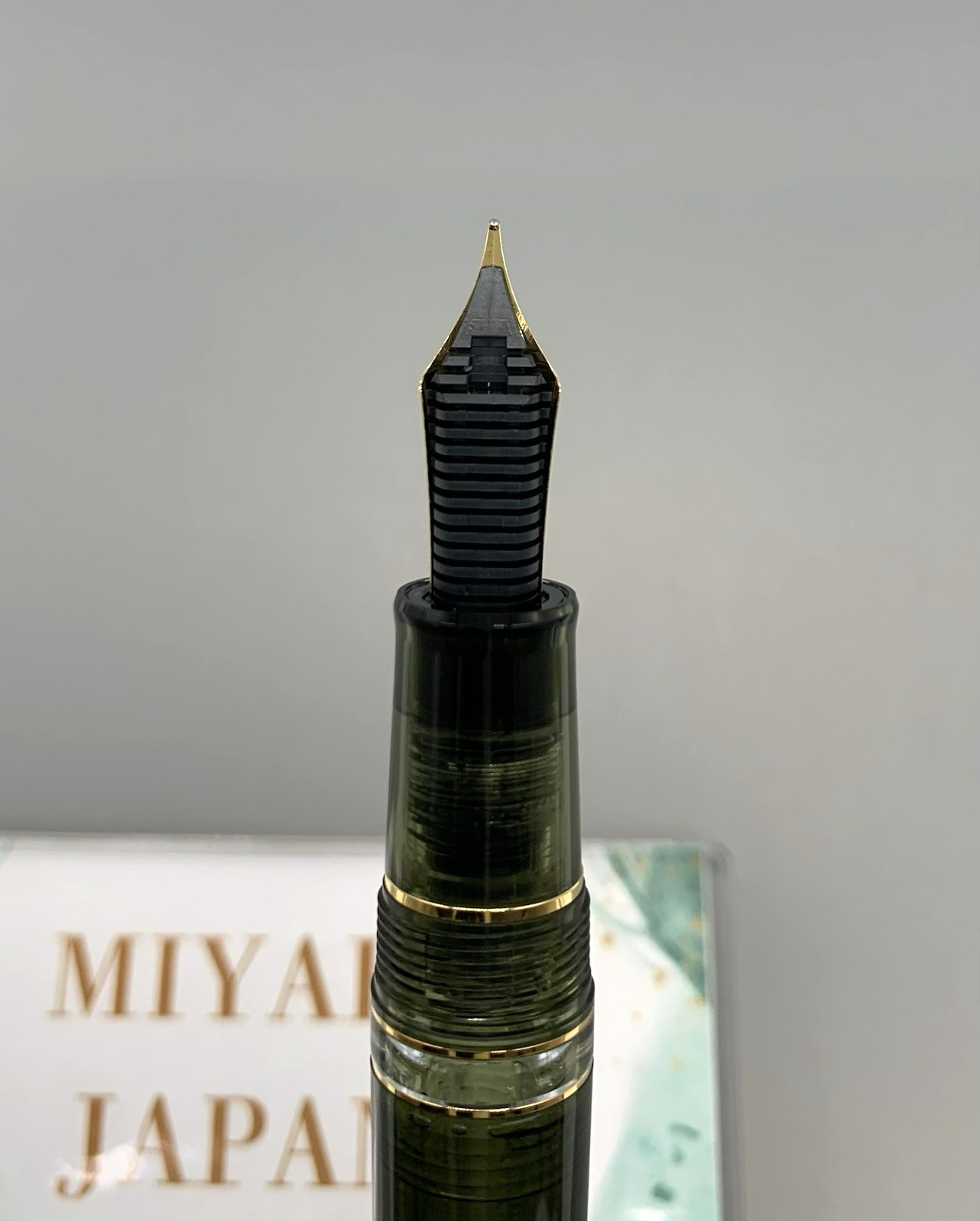 Sailor Profit Realo Wancher Exclusive Champagne Dark Green 21K M NIb USED