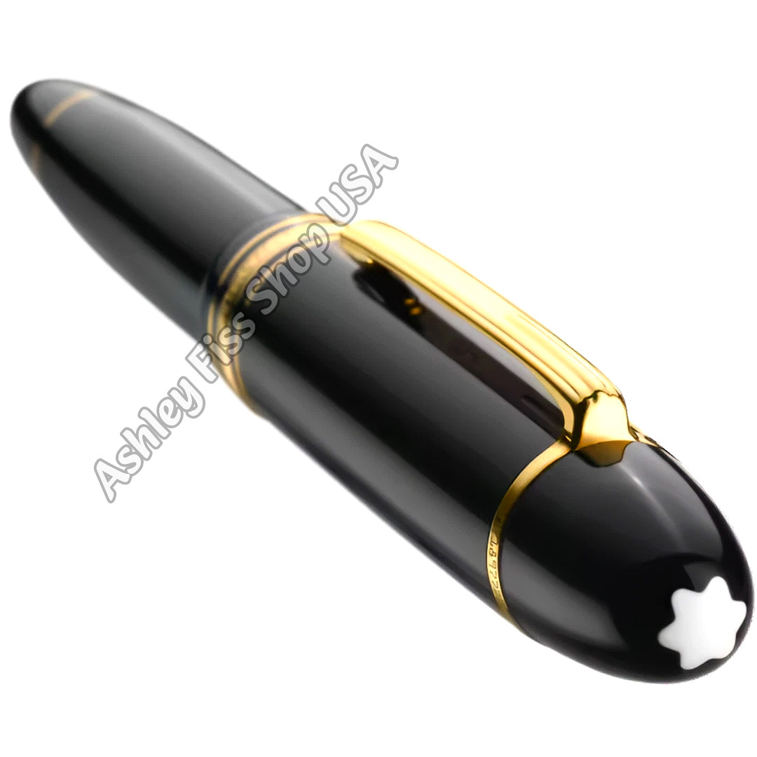 MONTBLANC MEISTERSTUCK 146 FOUNTAIN PEN GOLD F WITH Leather Pen Sleeve New