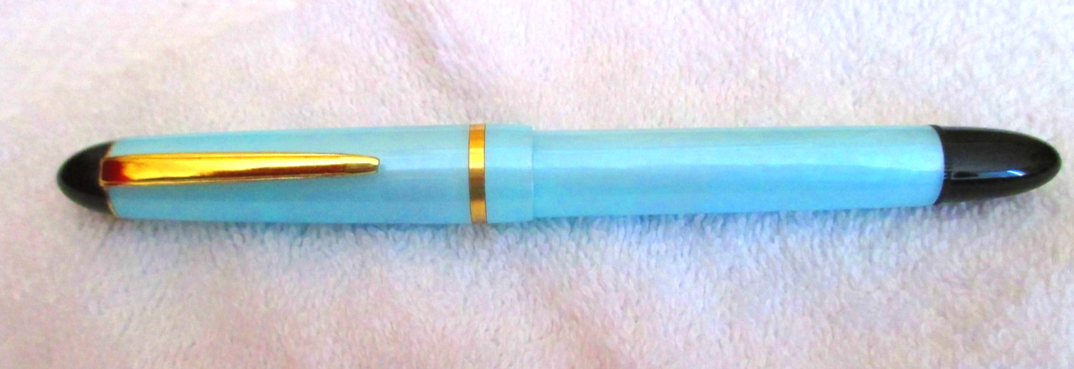 Unbranded Ice Blue Piston Fill Fountain Pen