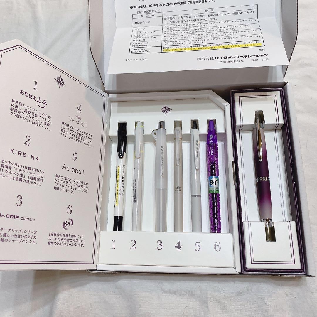 PILOT writing instrument set Capless Fountain pen Shareholder Benefits Limited