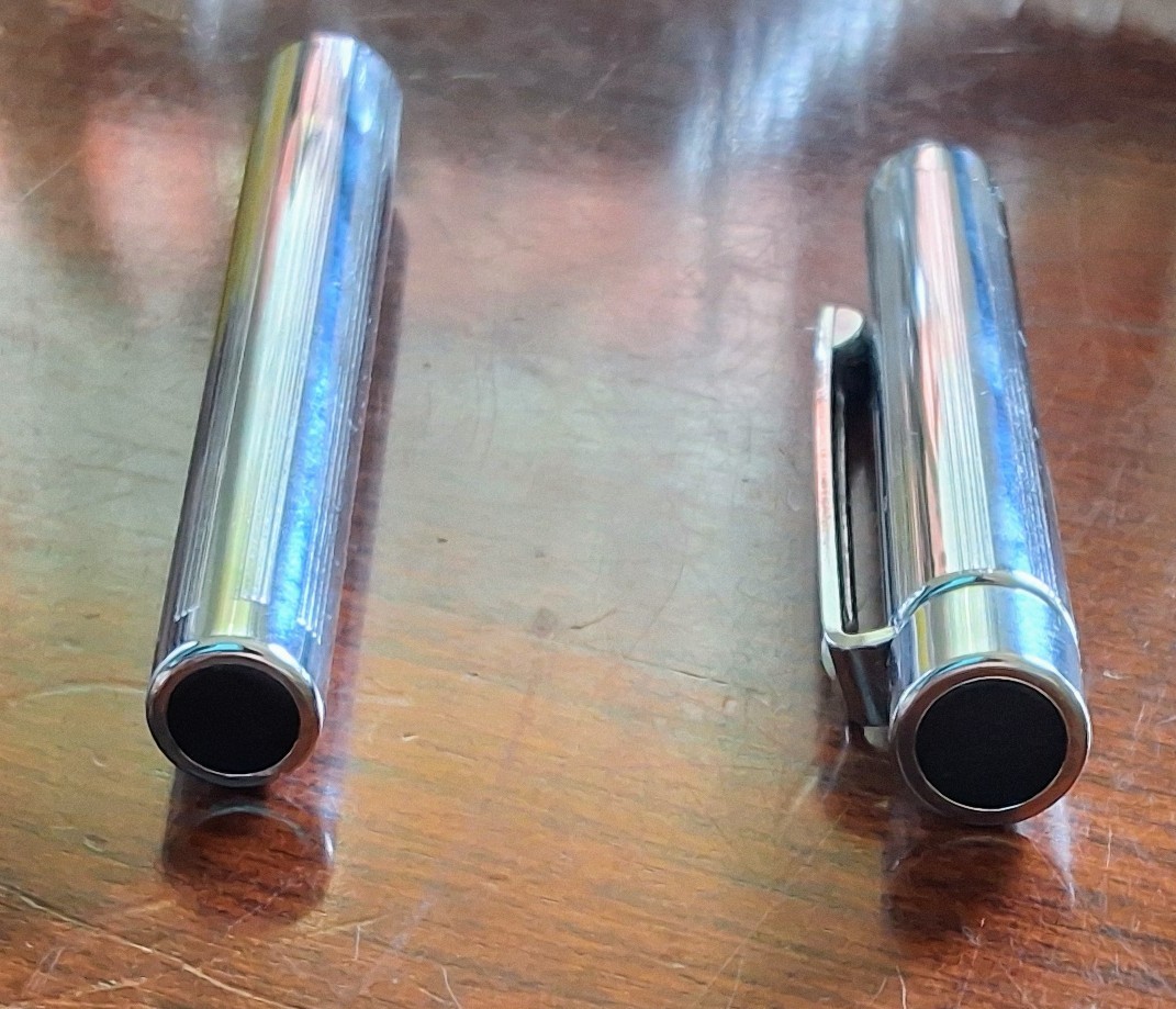 Vintage 1970s Sheaffer 440 Fountain Pen – Blue Barrel, Inlaid Nib W/ Converter